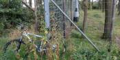 Grenspaal 151 met MTB