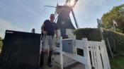 Poseren voor de molen