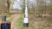 Grenspaal 159 met GPS