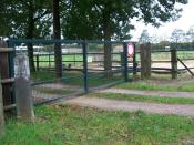 Hek met granspaal