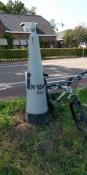 Grenspaal 154 met MTB