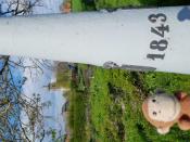 Aapje grenspaal 138 NL BE in Neeritter 