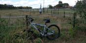 Grenspaal 158 met MTB