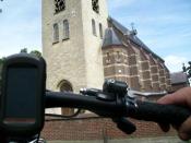 kerk met fiets