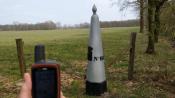 Grenspaal 161 met GPS